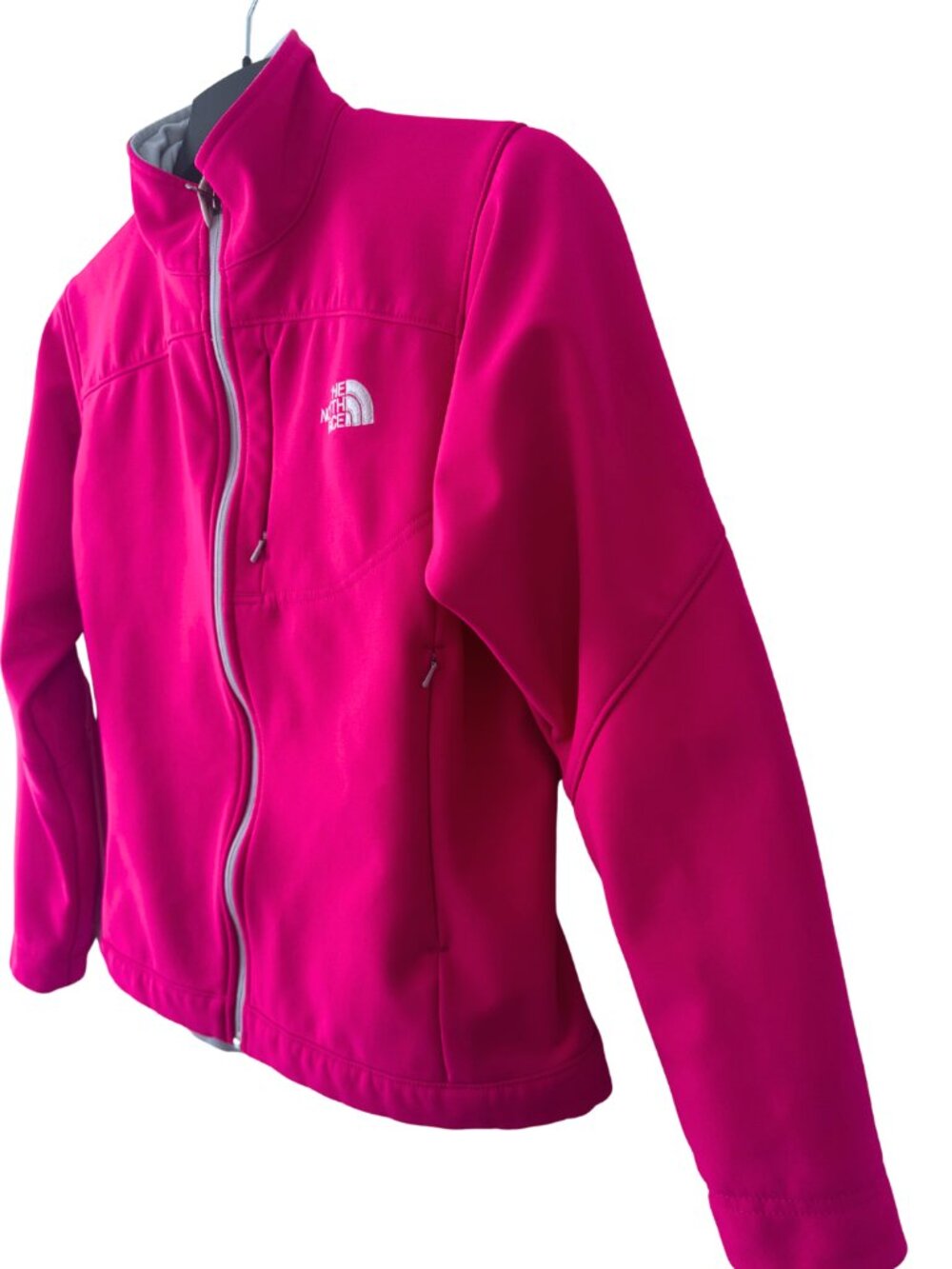 The North Face Pink Softshell Jacket Full Zip Lightweight Stretch Women’s Small - Picture 5 of 6